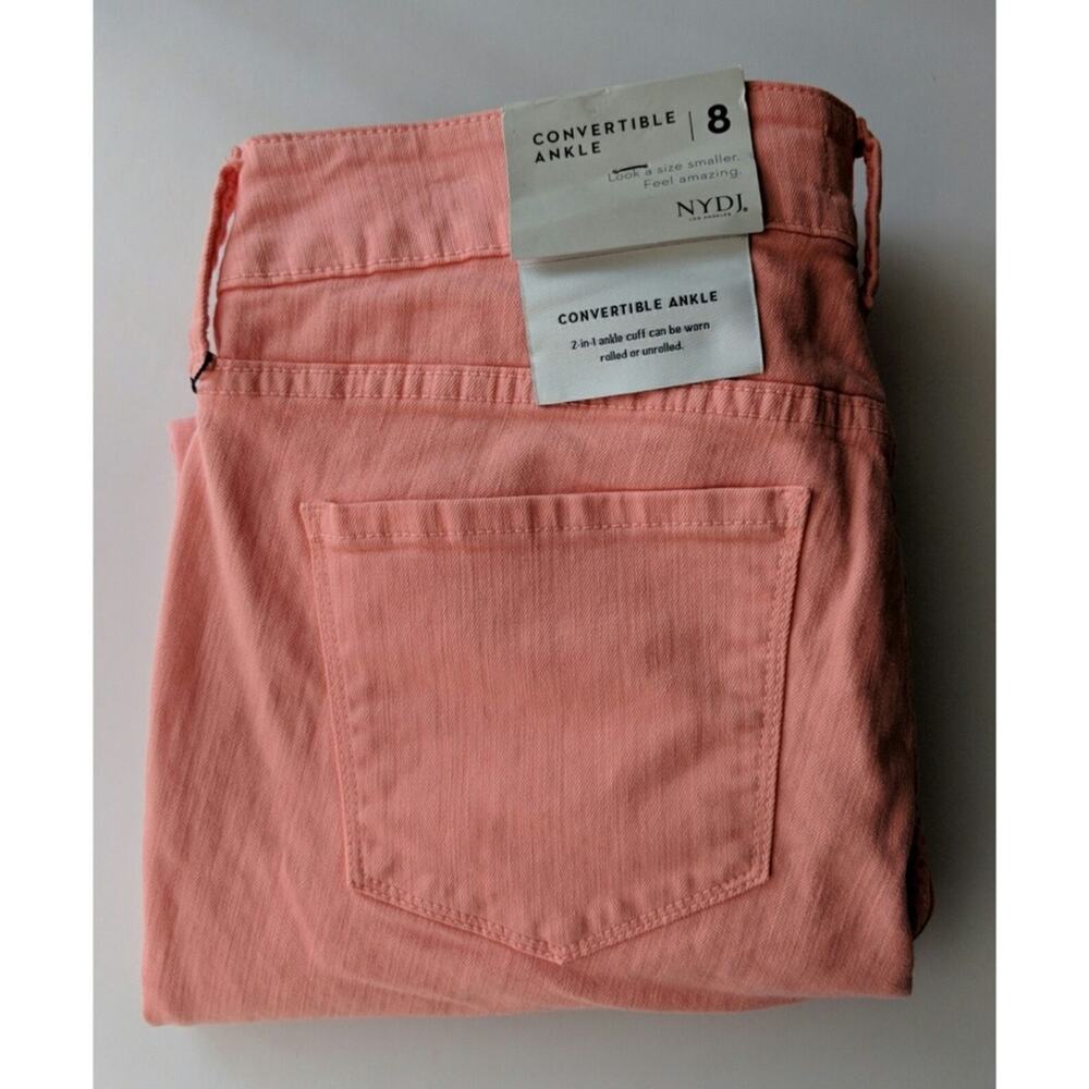 NYDJ Alina Convertible Ankle Jeans Stretch Slim Fit- Size 8 - NWT